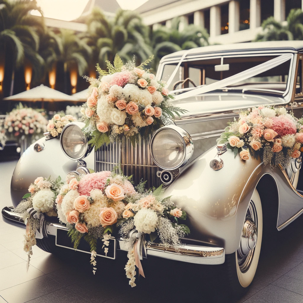 Auto Dekoration für Ihre Hochzeit
