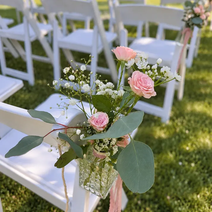 Florale Dekoration für Hochzeitslocations